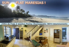 SUN Flat Maresias !! 2 Quartos Piscina Churrasqueira WiFi Estacionamento 230m da Praia